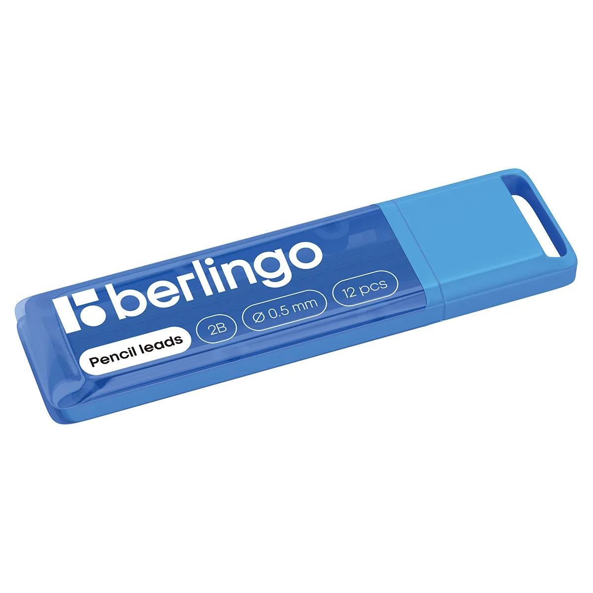 Грифели для механических карандашей Berlingo, 12шт., 0,5мм, 2B