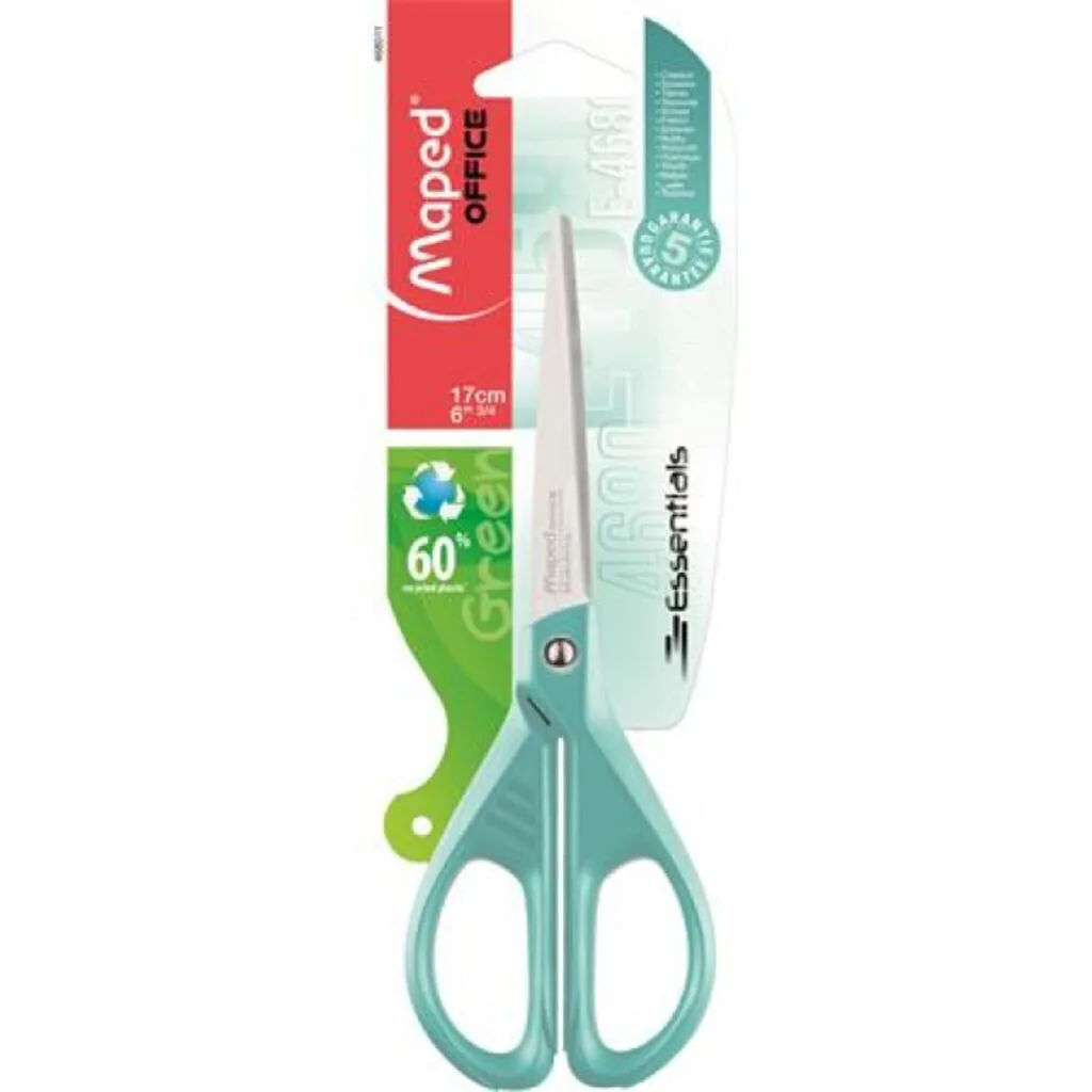 Ножницы MAPED "ESSENTIALS COLOR" 17 cм, симметричные, эргономичные