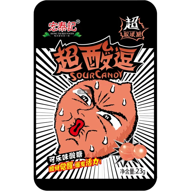 Леденцы супер кислые Sour Candy EXTRA SOUR 23 г. ,/уп.20 шт./, персик
