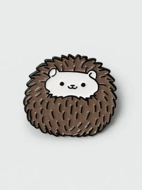 Значок металлический 35мм "Hedgehog"