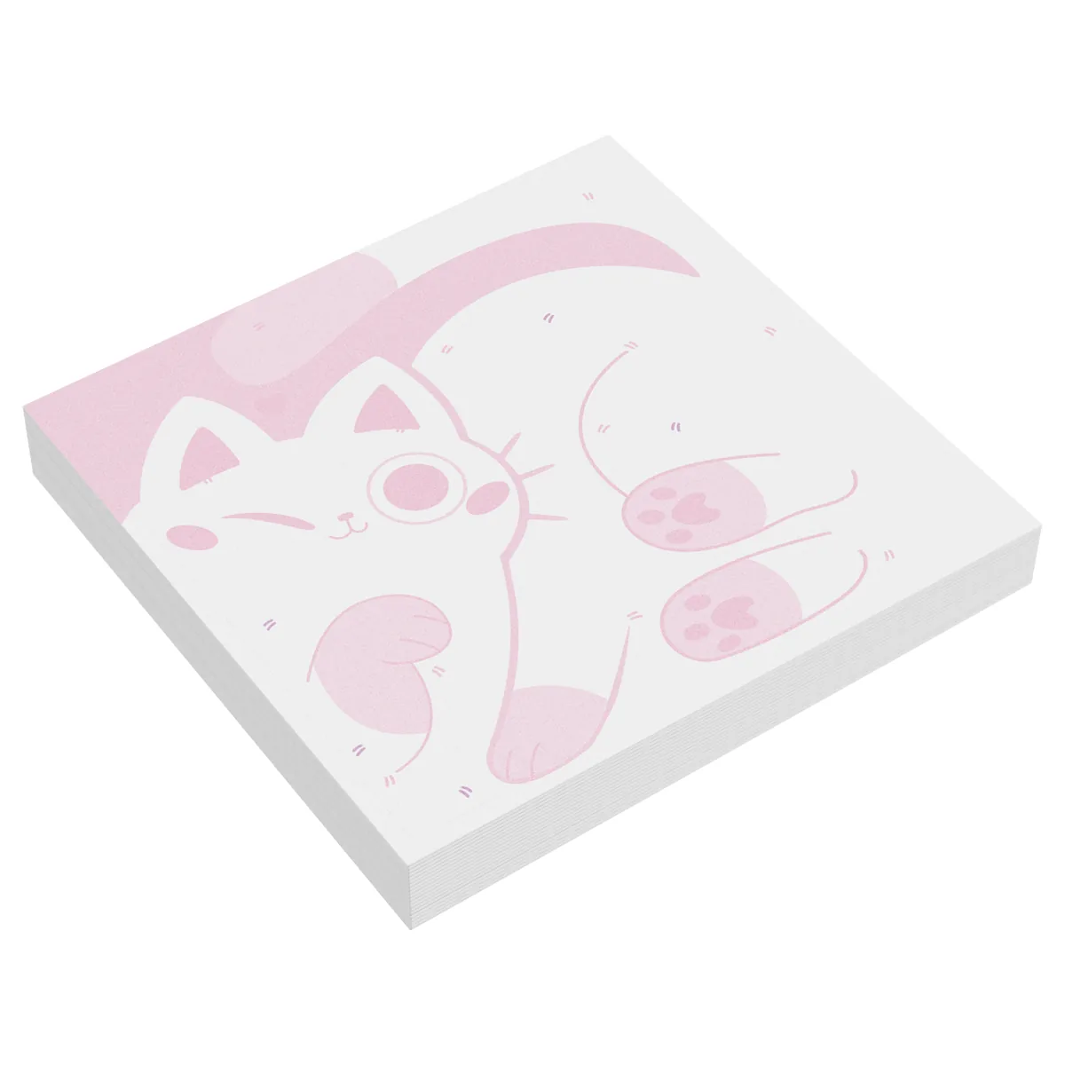 Блок для записей MESHU "Meow-meow", 8,5*8,5см, 100л., на склейке