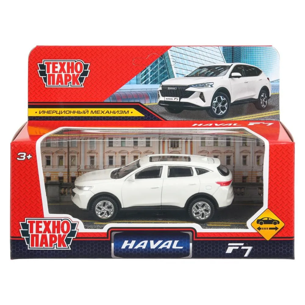 Машинка металл. 10,5см "Нaval f7" инерц, белый