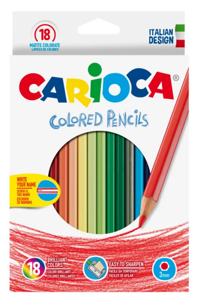 Карандаши цвет. 18цв  Carioca