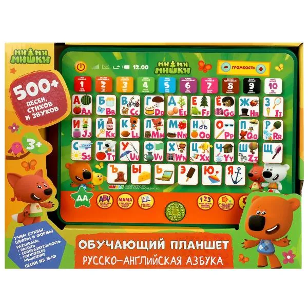 Обучающий планшет 14*29см "Ми-ми-мишки" 500 песен