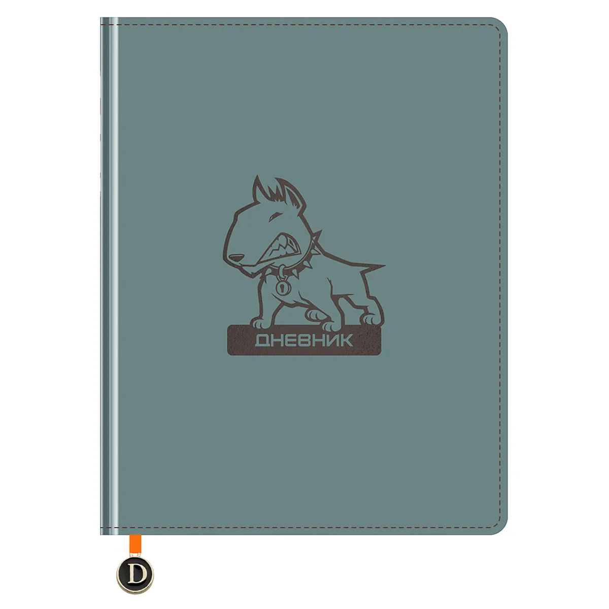 Дневник 1-11 кл. 48л. (твердый) BG "Осторожно", иск. кожа, тиснение фольгой, ляссе с фигуркой