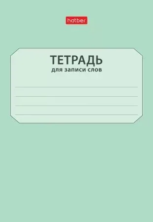 Тетрадь д/записи трудных слов А6  24л, скоба "Запиши слова"