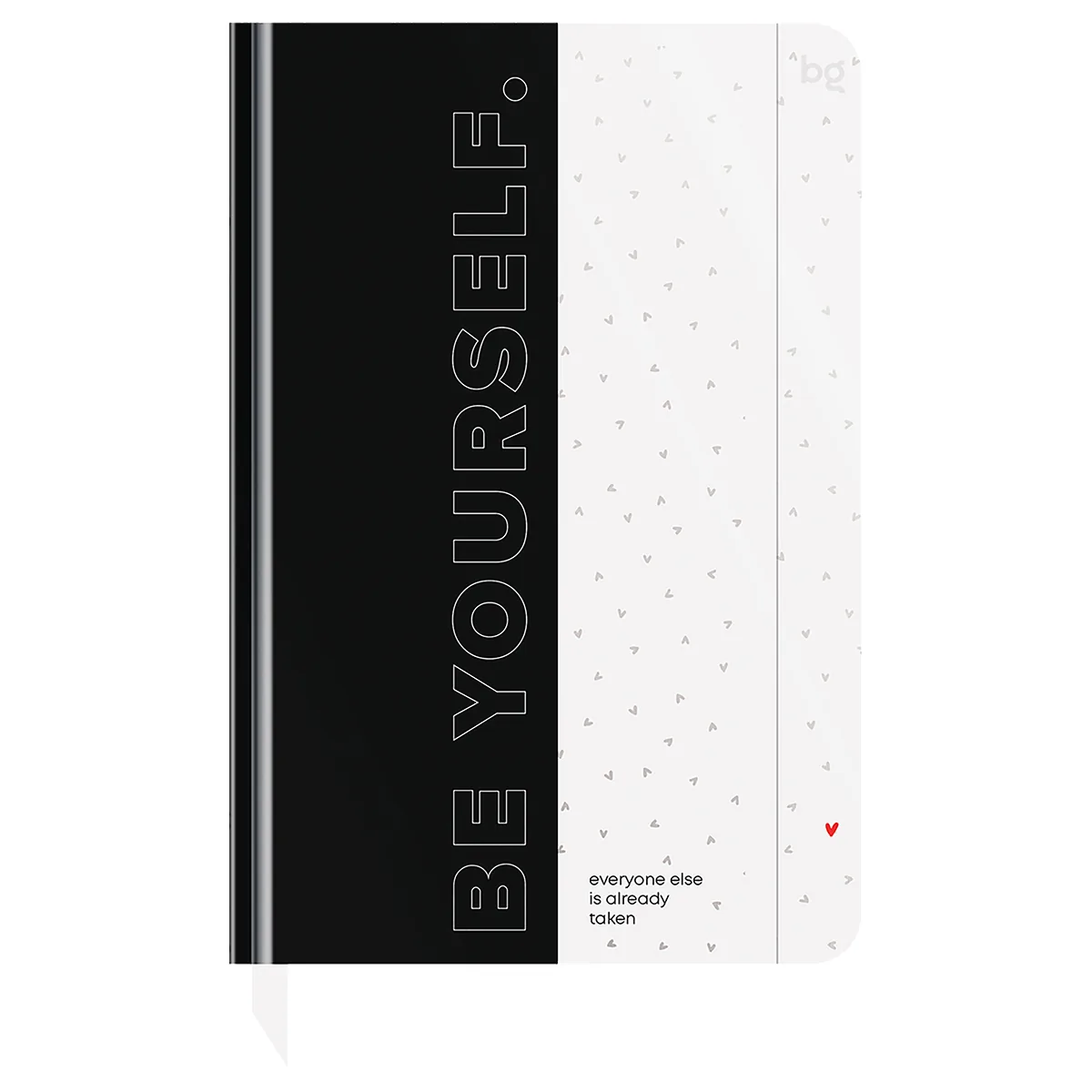 Ежедневник недатированный А5, 136л., 7БЦ BG "Minimal. B&W", глянцевая ламинация, отд. фольгой