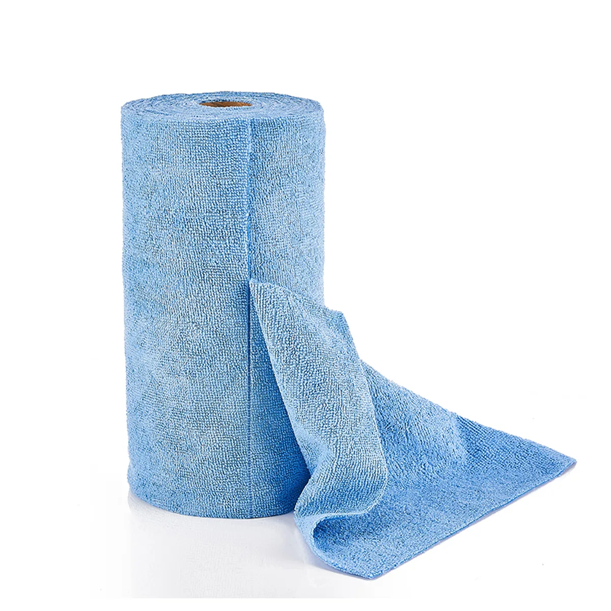 Салфетки для уборки в рулоне OfficeClean 20шт., микрофибра, 25*25см, голубые.