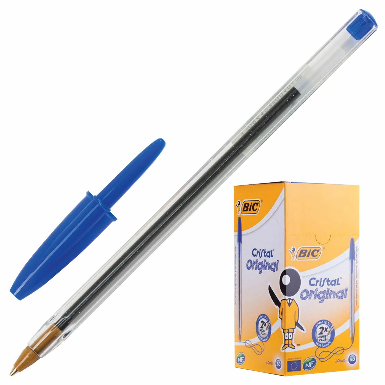 Ручка шар. BIC Cristal, синяя, 1,0мм