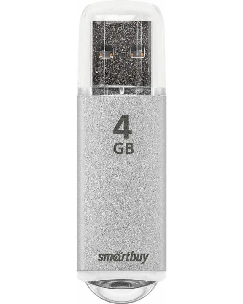 Флеш-драйв   4 GB USB 2.0 Smartbuy V-Cut Silver