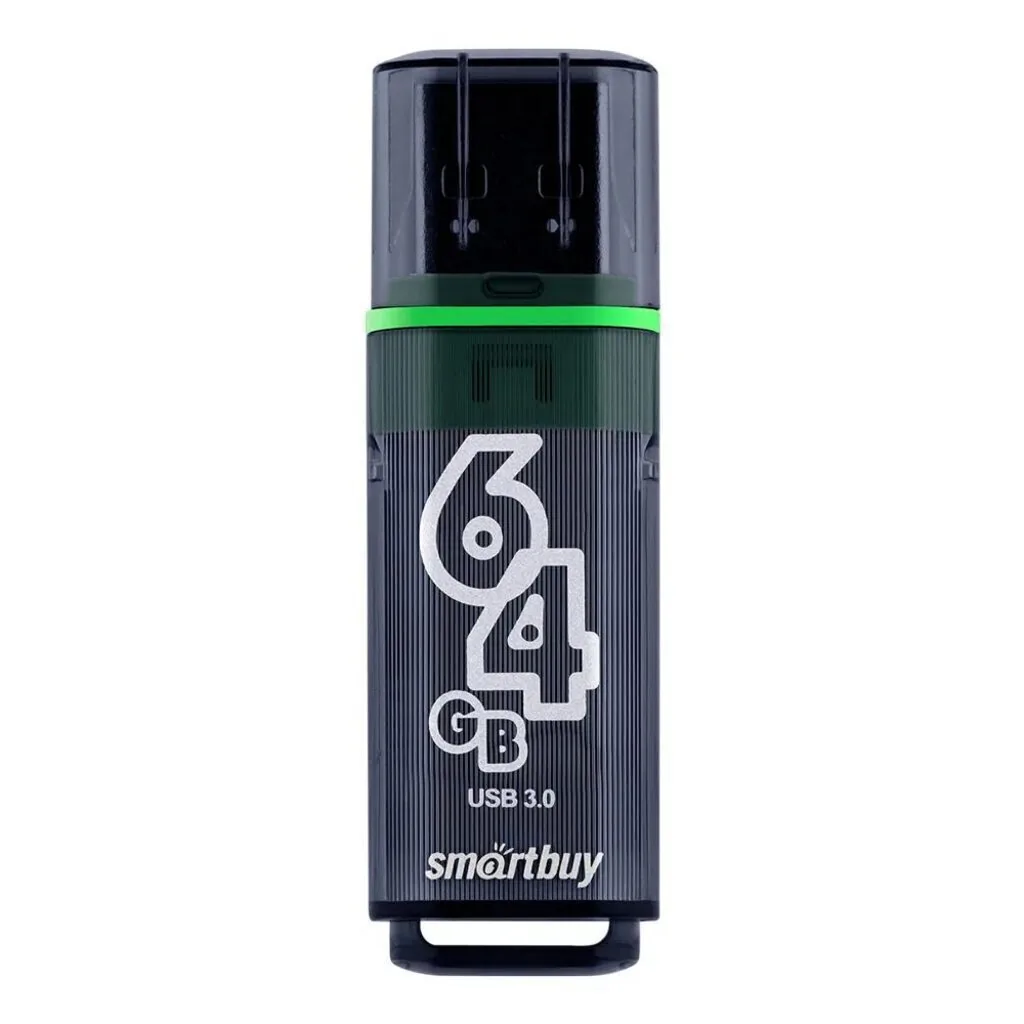 Флеш-драйв  64 GB USB 3.0/3.1 Glossy series Dark Grey