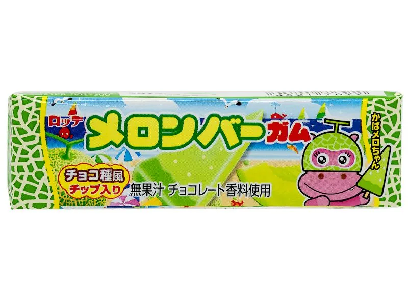 Жевательная резинка Melon bar со вкусом дыни Lotte" 26,1гр., /уп.15шт./