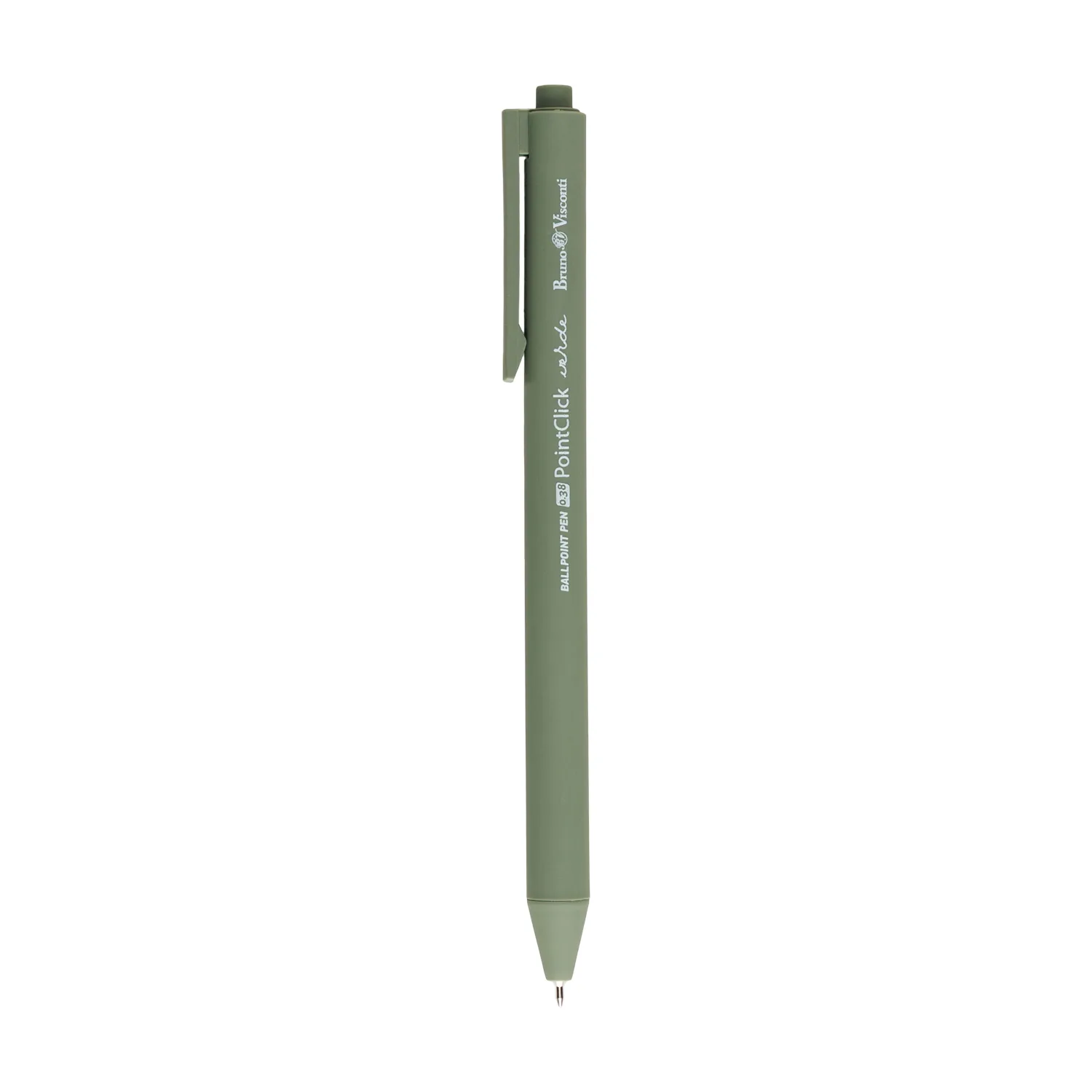 Ручка шар. BV автомат. "PointClick. Verde" 0,38мм, синяя, 3 вида