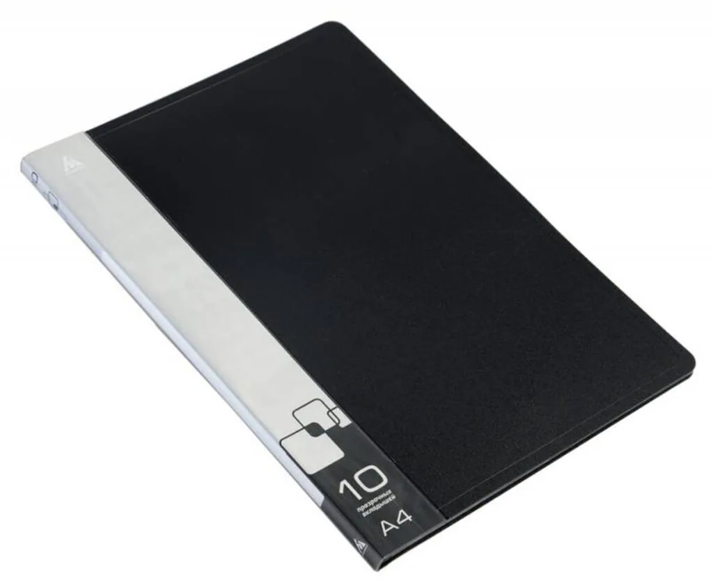 Папка файл А4  10лист 0,60мм черная