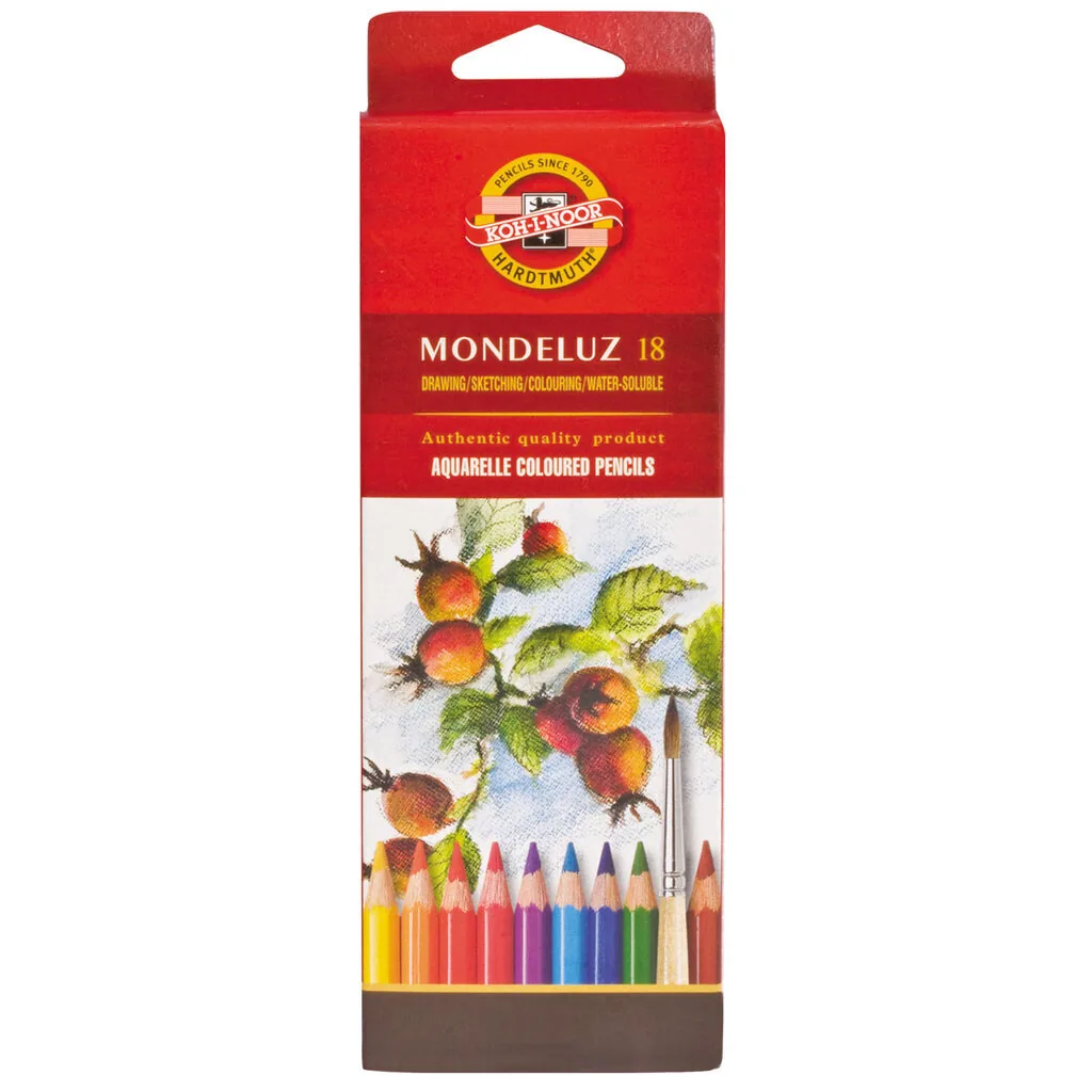 Карандаши цвет. акварельные 18цв Koh-I-Noor "Mondeluz"