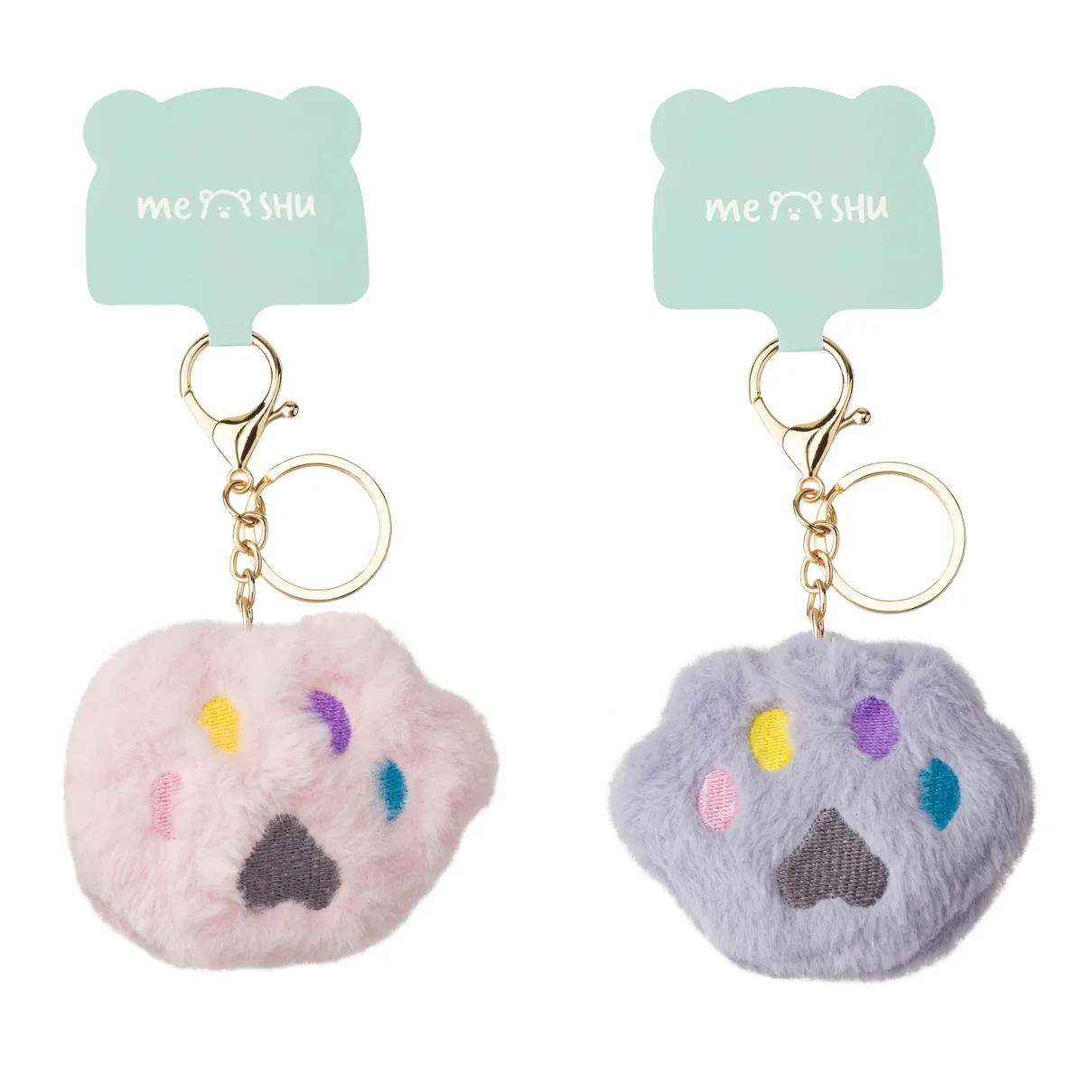 Брелок MESHU "Soft Paw", исск. мех, ассорти