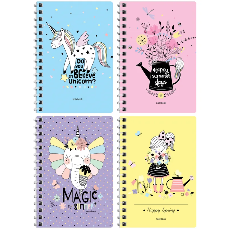 Записная книжка А6 80л., на гребне ArtSpace "Рисунки. Be happy"