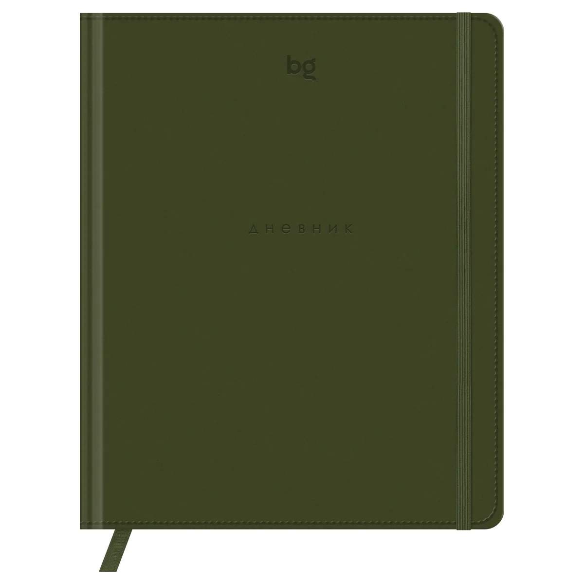 Дневник 1-11 кл. 48л. (твердый) BG "Моноколор. Джунгли", иск. кожа, тиснение, ляссе, на резинке