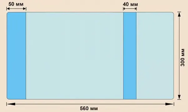 Обложка д/конт.карт А4 унив. (300*550) ПВХ 110мкм прозр.