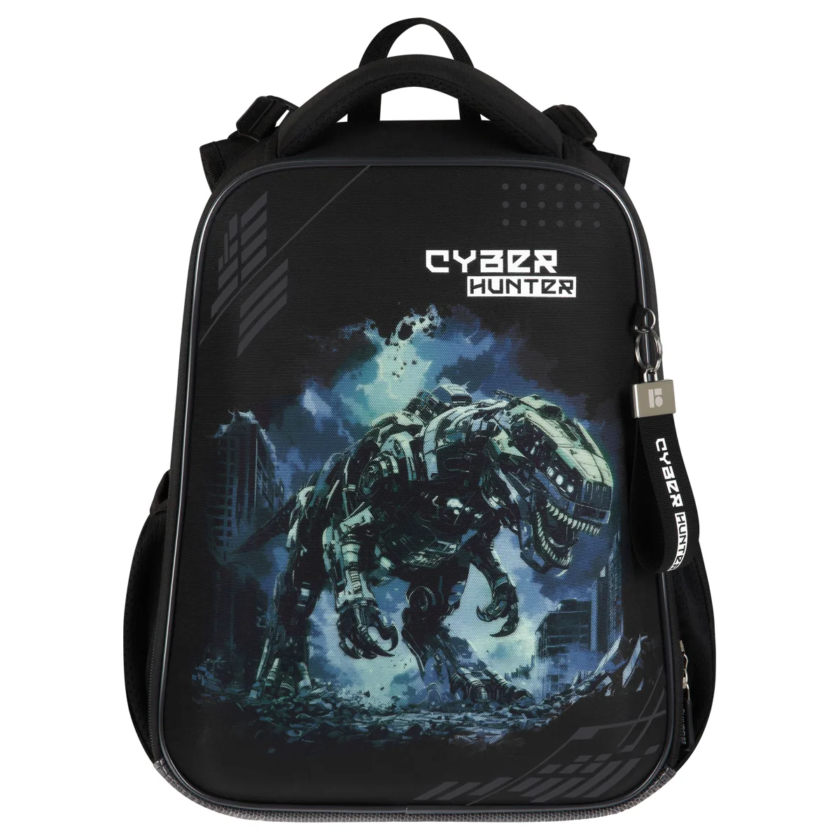 Ранец Berlingo Expert "Cyber hunter" 38*29*16см, 2 отделения, 2 кармана, анатомическая спинка
