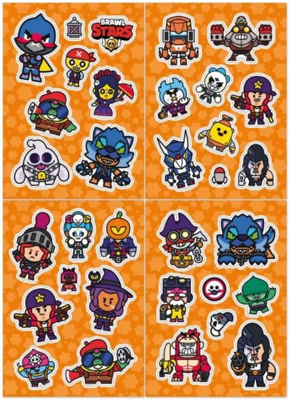 Набор наклеек А5 4л  "Brawl Stars"