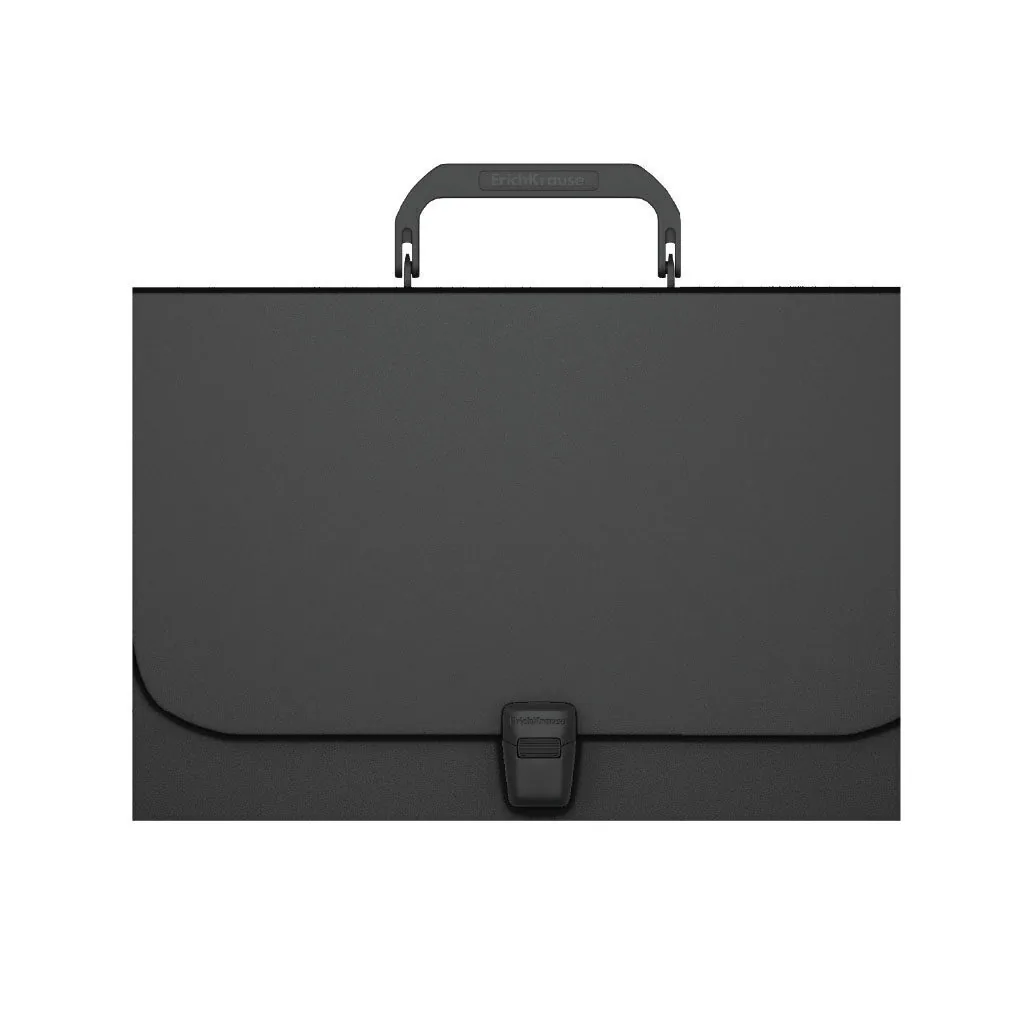 Портфель  1 отд. с ручкой А4 формат, пластик, чёрный