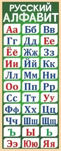 Закладка магнитная 13*7см "Русский алфавит"