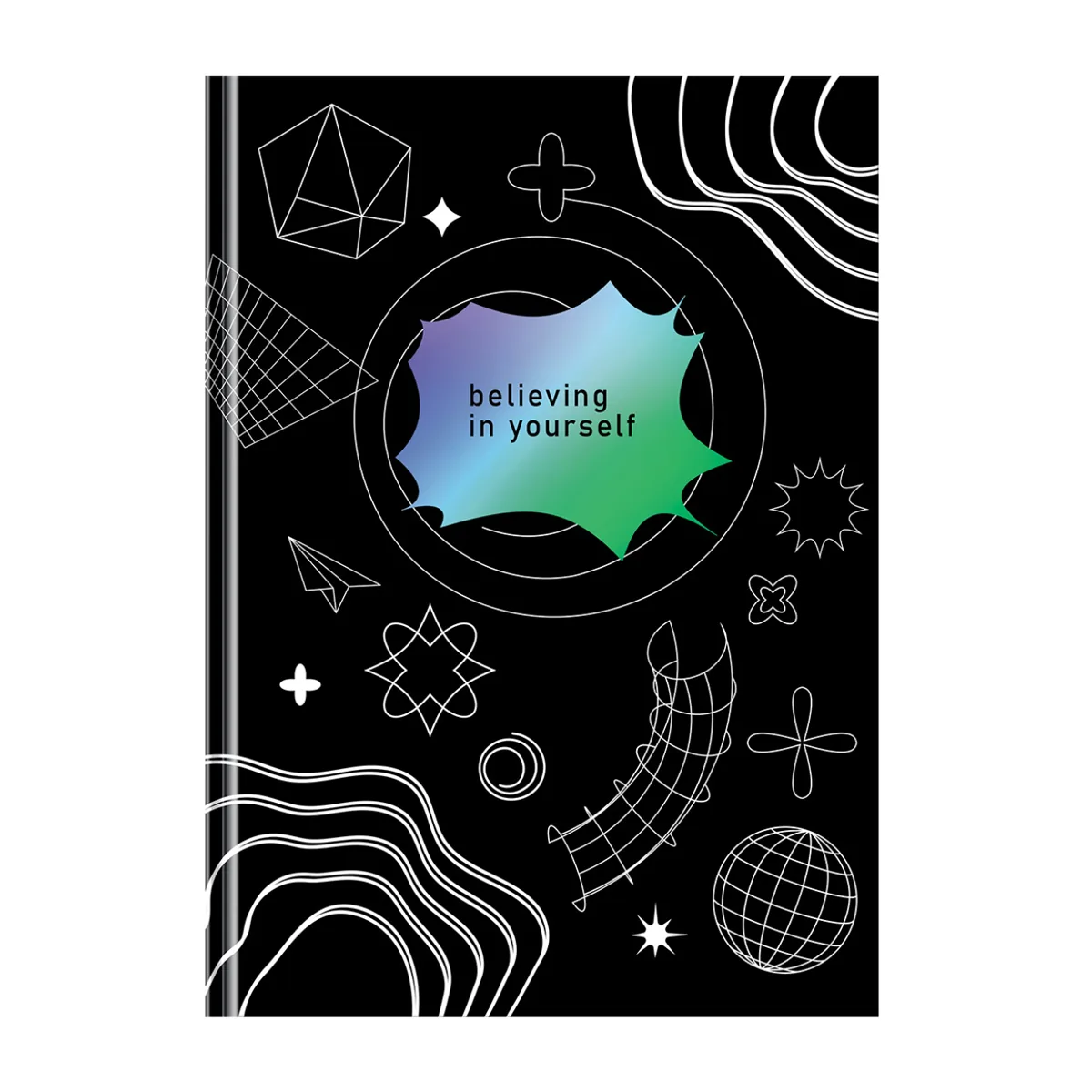 Записная книжка А5 80л. BG "Поверь в себя", soft-touch ламинация, блок в точку, 100 гр/м2