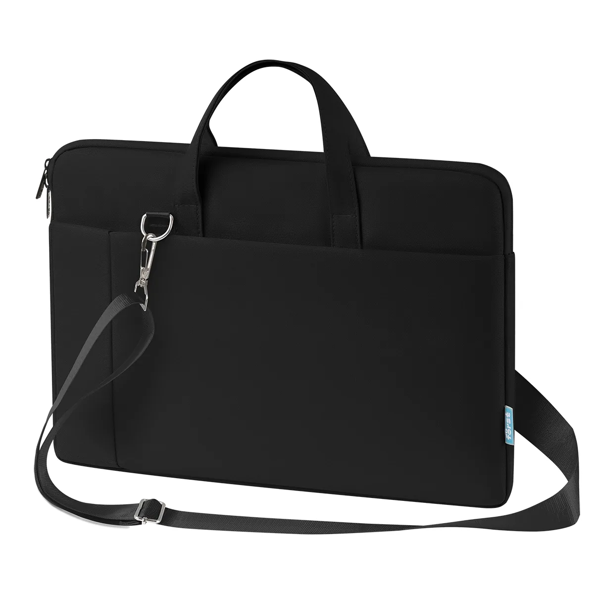 Сумка для ноутбука 15,6" Först "Modern Style", полиэстер, черный, мягкий подклад, внешнее отделение
