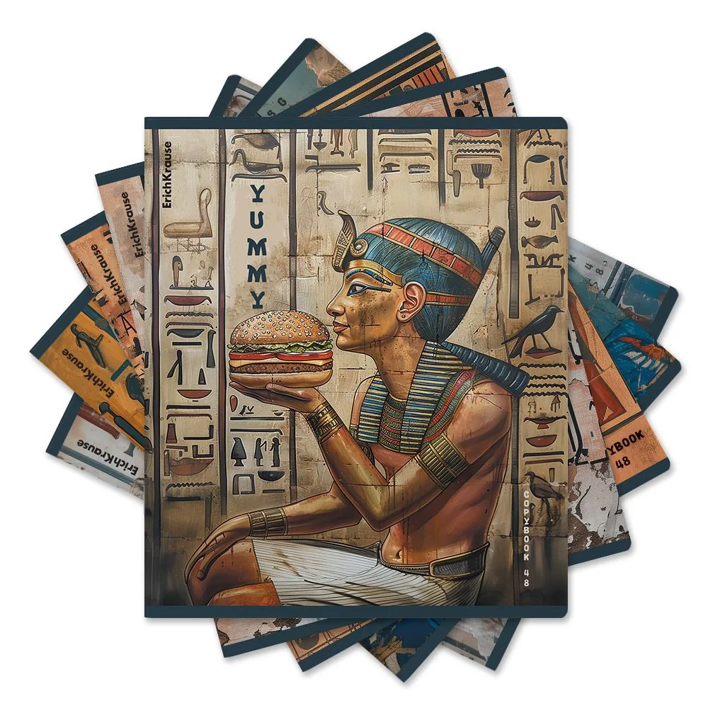 Тетрадь А5 48л кл. Erich Krause "Newgypt", матовая ламинация+выборочный УФ-лак MIX-PACK