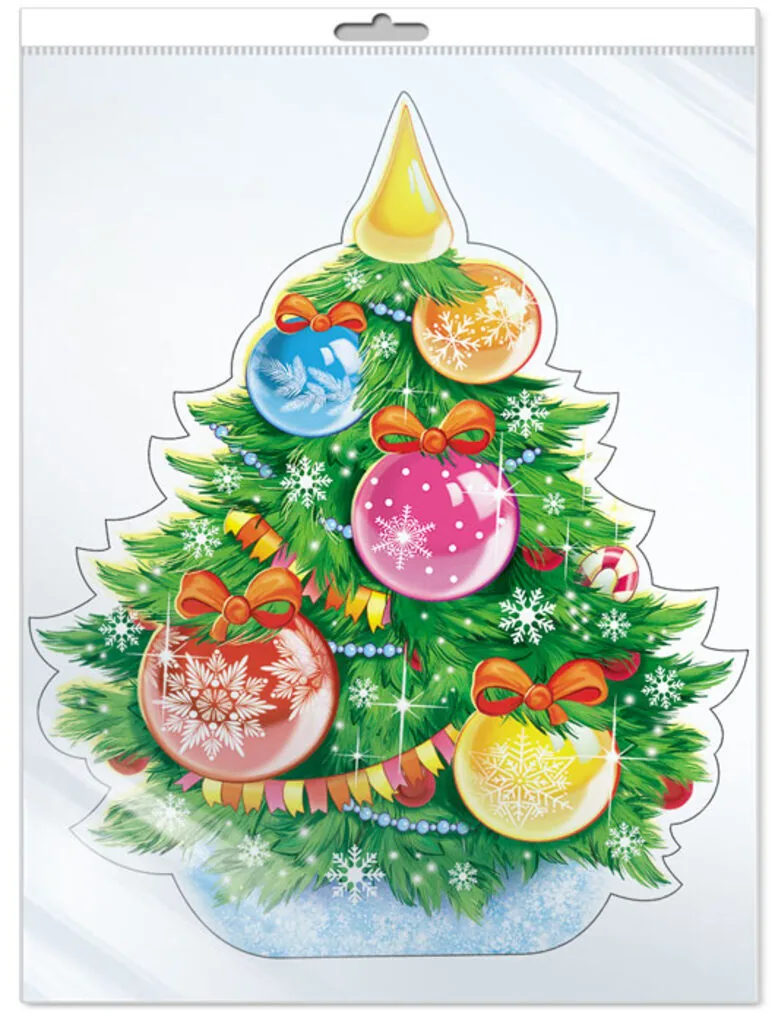 Плакат фигурный 20*30см "Новогодняя Елочка"