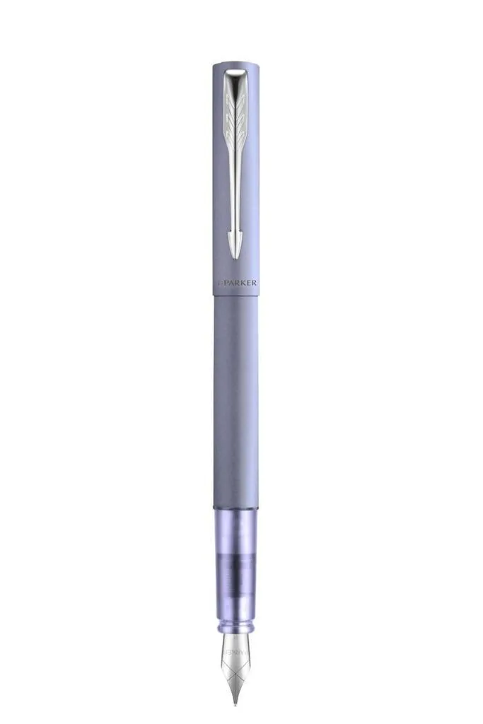 Parker Vector Перьевая ручка Vector XL Silver Blue FP F GB  подар.кор.