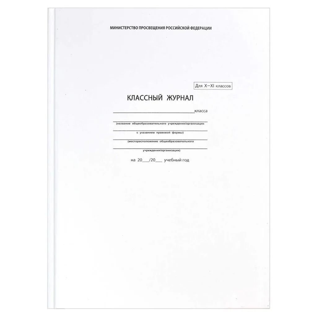 Классный журнал для 10-11 КЛАССОВ