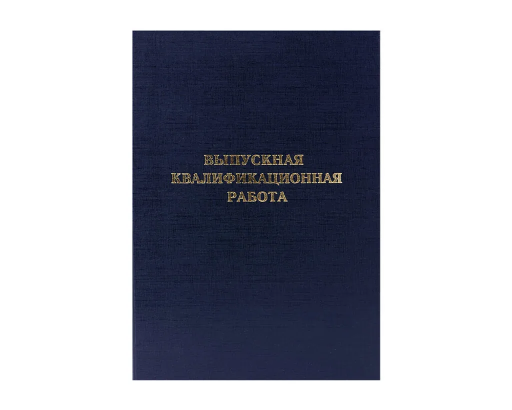 Папка д/Выпускной квалификационной работы А4, без бумаги,  черная