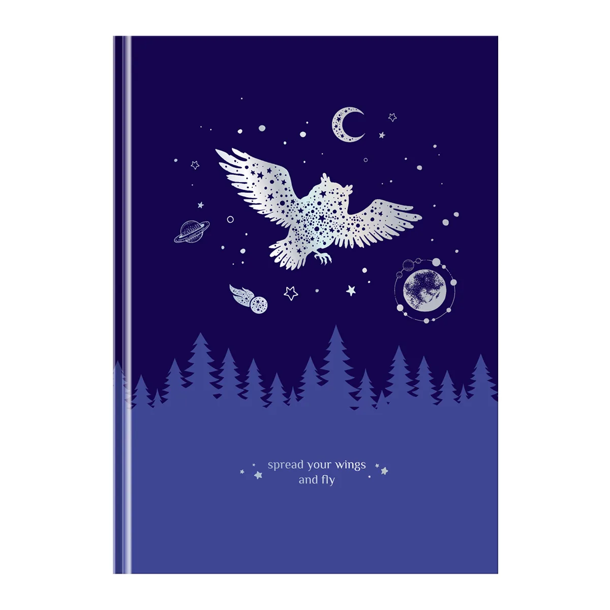 Записная книжка А5 80л. BG "Немного волшебства", soft-touch ламинация, тиснение голографической фольгой, блок в точку, 100 гр/м2