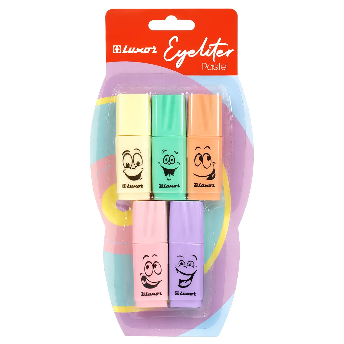 Набор текстовыделителей Luxor "Eyeliter Pastel" ассорти, 1-4,5мм