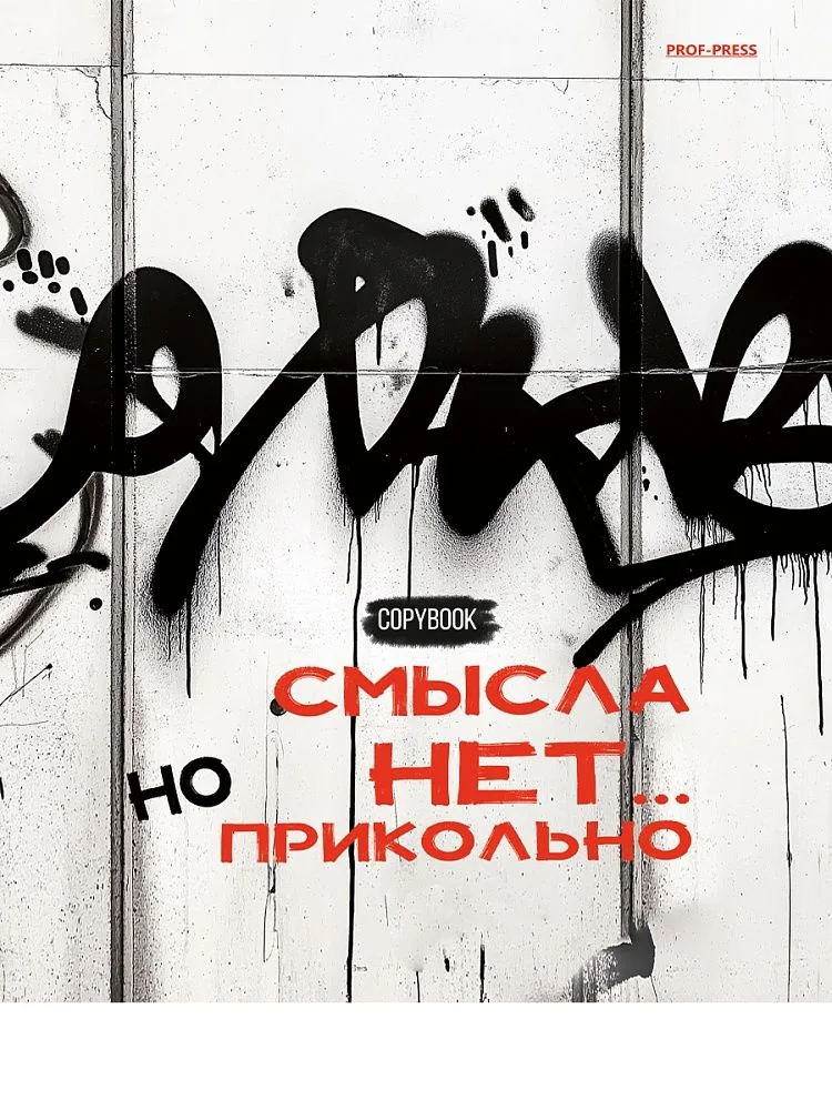 Тетрадь  А5  80л кл. на кольцах Проф-Пресс "Граффити с красным"
