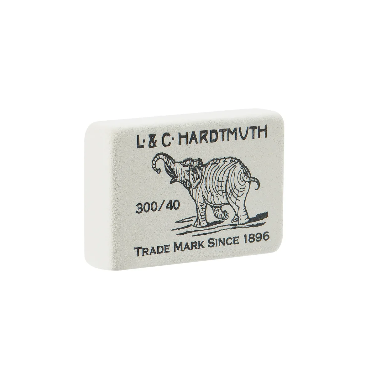 Ластик Koh-I-Noor "Elephant" 300/60, прямоугольный, натуральный каучук, 31*21*8мм, ч/б