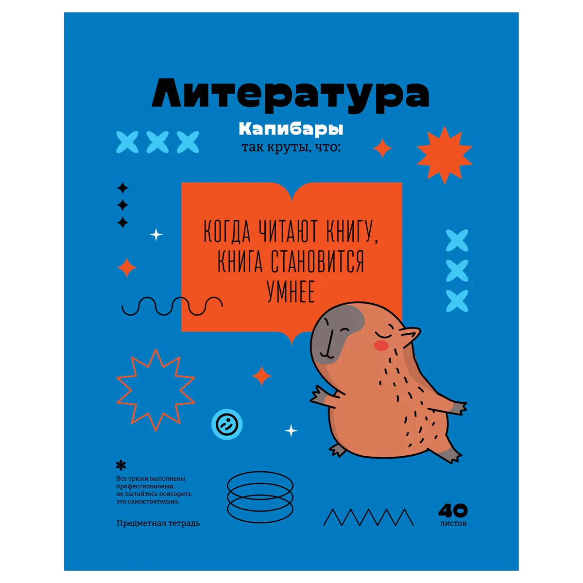 Тетрадь предметная 40л., BG "Записки школьника" - Литература, эконом