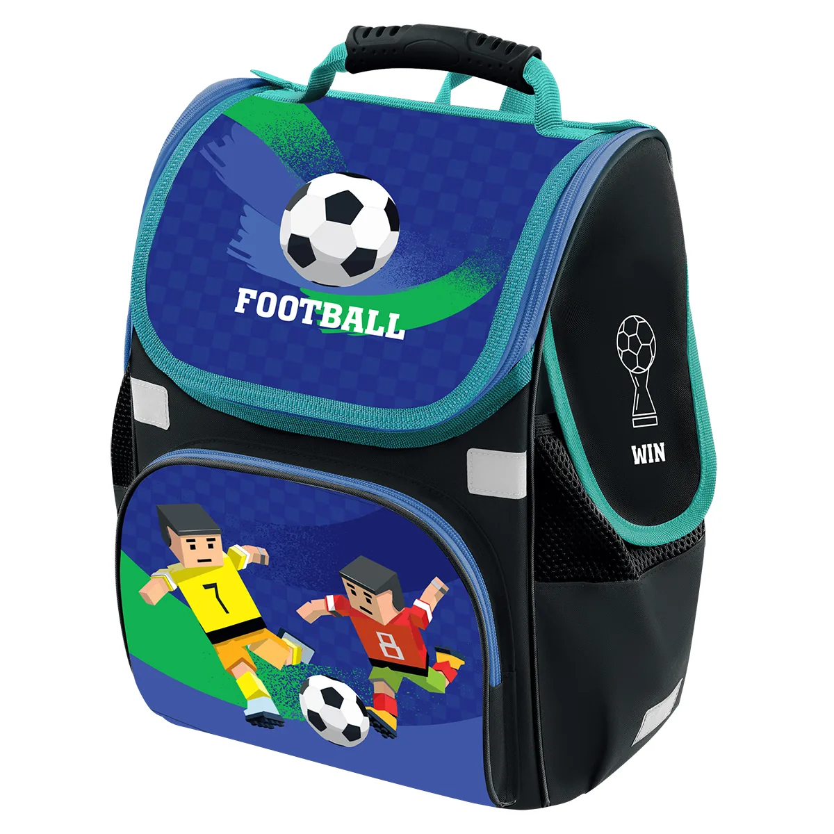 Ранец Först Junior "Football" 37*28*21см, 1 отделение, 3 кармана, анатомическая спинка